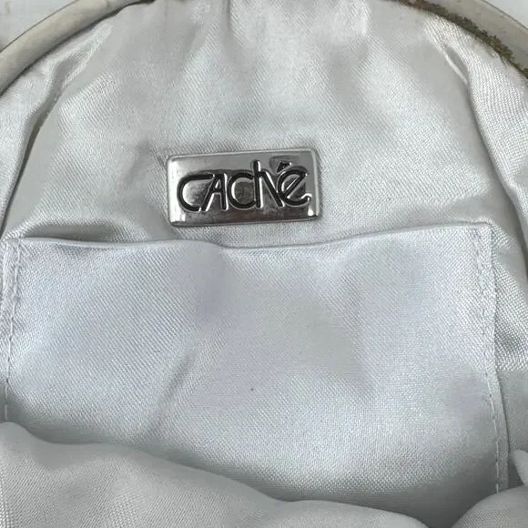 Cache Silver beaded sequins clutch bag - Picture 2 of 8